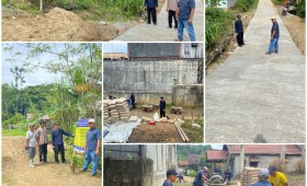 Giat Probebaya 2024 : Semenisasi Jalan dan Jembatan Gang Damai RT.18 dan Jalan Gang Anggrek RT 03