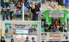 Penyerahan Simbolis Makanan Tambahan untuk Posyandu di Loa Buah dalam Program Probebaya 2024